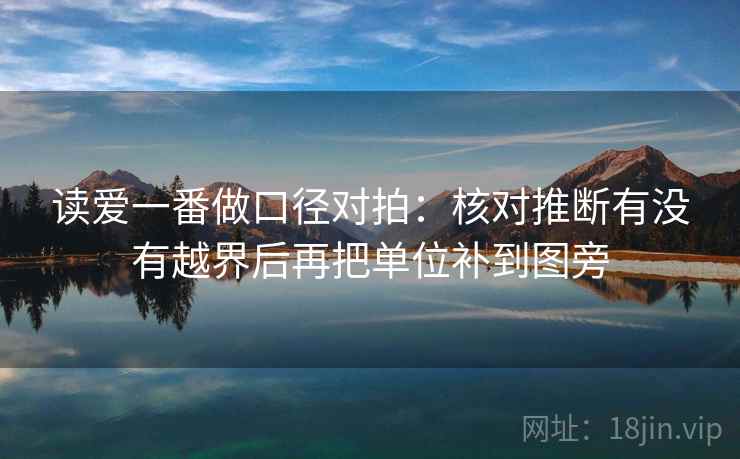 读爱一番做口径对拍：核对推断有没有越界后再把单位补到图旁